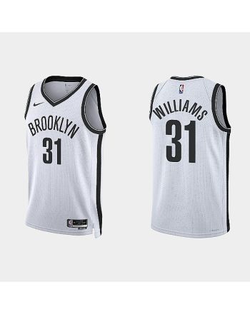 Brooklyn Nets Alondes Williams 31 2022-23 Association Edition White Men Jersey Swingman