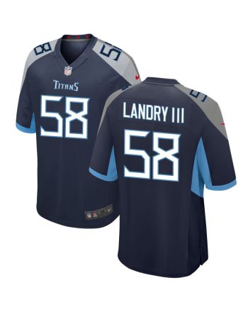 Tennessee Titans Harold Landry 58 Game Jersey - Navy Jersey