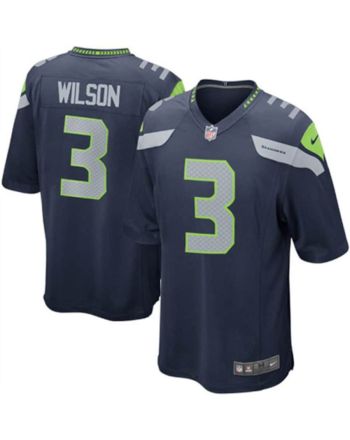 Russell Wilson 3 Seattle Seahawks YOUTH Team Color Game Jersey - College Navy