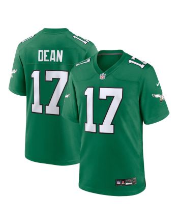 Nakobe Dean 17 Philadelphia Eagles Men Alternate Game Jersey - Kelly Green