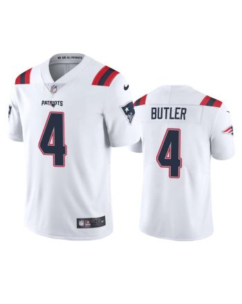 New England Patriots Malcolm Butler 4 White Vapor Limited Jersey