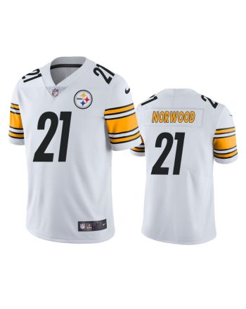 Pittsburgh Steelers Tre Norwood 21 White Vapor Limited Jersey