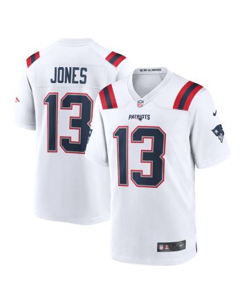 Jack Jones 13 New England Patriots Game Player Jersey - White