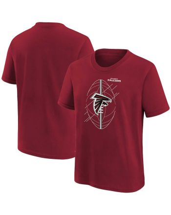 Atlanta Falcons Icon Logo T-Shirt - Red