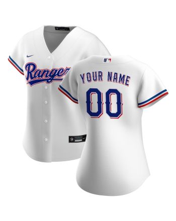 Texas Rangers Women's Home Custom Jersey - White