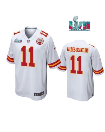 Marquez Valdes Scantling 11 Kansas City Chiefs Super Bowl LVII White Men Game Jersey