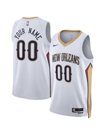 New Orleans Pelicans Custom 00 Men 2022/23 Swingman Jersey - Association Edition