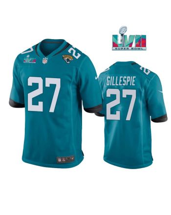 Tyree Gillespie 27 Jacksonville Jaguars Super Bowl LVII Super Bowl LVII Teal Men Game Jersey