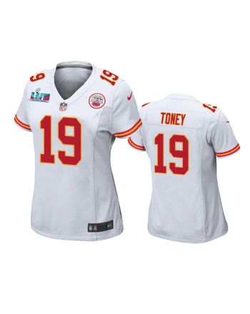 Kadarius Toney 19 Kansas City Chiefs Super Bowl LVII Game Jersey - Women White