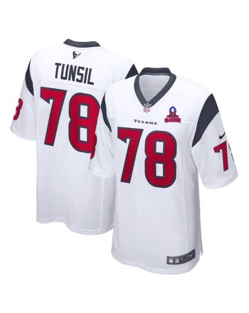 Laremy Tunsil 78 Houston Texans 2024 Pro Bowl Patch Game Men Jersey - White