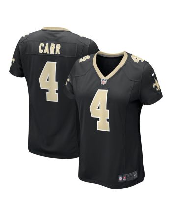 Derek Carr 4 New Orleans Saints Women's Game Jersey - Black