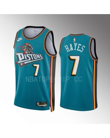 Detroit Pistons Killian Hayes 7 2022-23 Classic Edition Teal Jersey Swingman