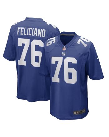 Jon Feliciano 76 New York Giants Game Player Jersey - Royal