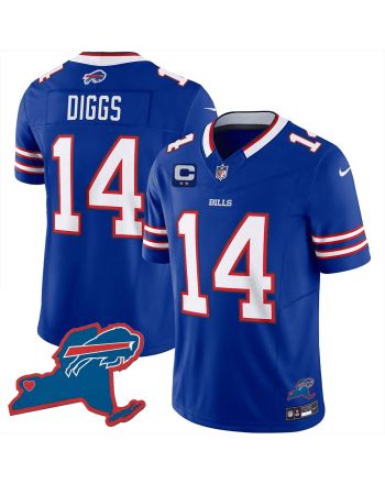 Stefon Diggs 14 Buffalo Bills New York Patch Game Men Jersey - Royal