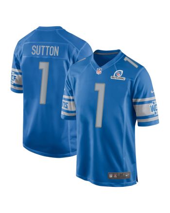 Cameron Sutton 1 Detroit Lions 2024 Divisional Patch Game Men Jersey - Blue