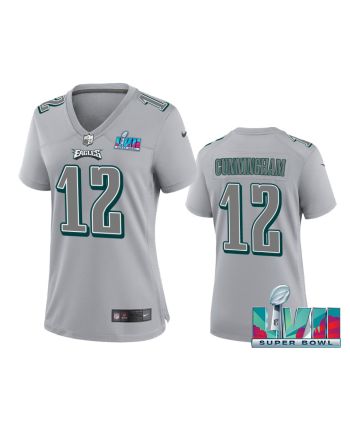 Randall Cunningham 12 Philadelphia Eagles Super Bowl LVII Game Jersey - Women Gray