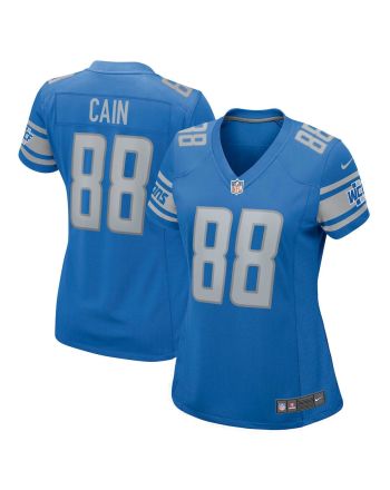 Jim Cain 88 Detroit Lions Women Retired Jersey - Blue