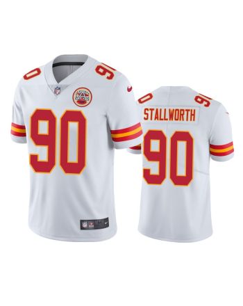 Men's Jersey Kansas City Chiefs Taylor Stallworth 90 White Vapor Limited Jersey