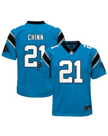 Jeremy Chinn 21 Carolina Panthers YOUTH Game Jersey - Blue