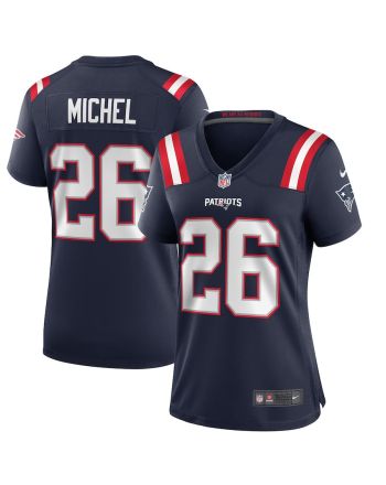 Sony Michel 26 New England Patriots Women Game Jersey - Navy