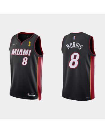 Miami Heat Markieff Morris 8 Champions Cup Diamond Black Jersey Icon