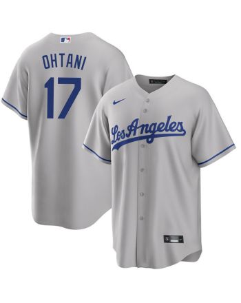 Shohei Ohtani 17 Los Angeles Dodgers Road Jersey - Men Gray Jersey