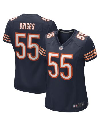 Lance Briggs 55 Chicago Bears Women Game Retired Jersey - Navy