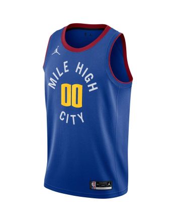 Denver Nuggets Swingman Custom Jersey - Statement Edition - Blue