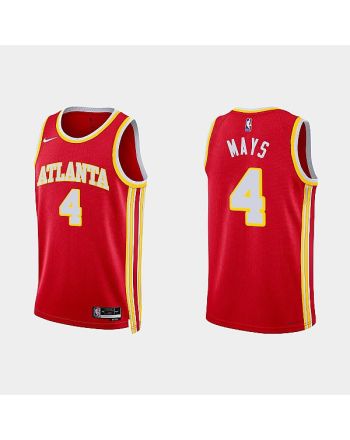 Atlanta Hawks 4 Skylar Mays 2022-23 Icon Edition Red Men Jersey