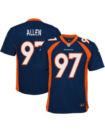 Zach Allen 97 Denver Broncos Alternate Game Youth Jersey - Navy