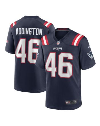 Tucker Addington 46 New England Patriots Game Men Jersey - Navy