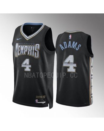 Memphis Grizzlies Steven Adams 4 2022-23 City Edition Black Jersey Swingman