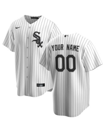 Chicago White Sox Home Custom Men Jersey - White