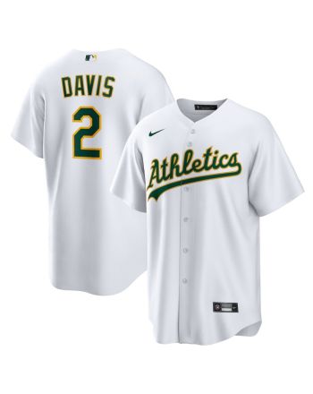 Khris Davis 2 Oakland Athletics Home Player Name Jersey - White