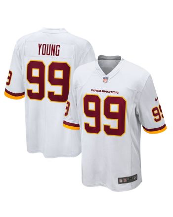 Chase Young 99 Washington Commanders Football Team Men Game Jersey - White