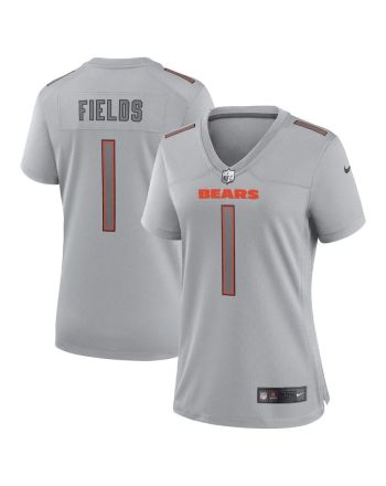 Justin Fields Chicago Bears Women's Atmosphere Fashion Game Jersey - Gray