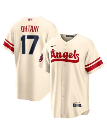 Shohei Ohtani 17 Los Angeles Angels City Connect Player Jersey - Cream