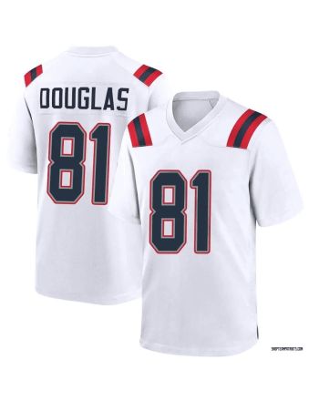 Demario Douglas 81 New England Patriots Game Men Jersey - White