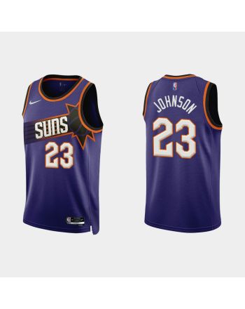 Phoenix Suns Cameron Johnson 23 2022-23 Icon Edition Purple Men Jersey