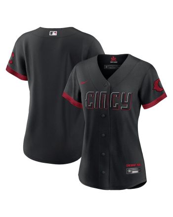 Cincinnati Reds Women 2023 City Connect Jersey - Black