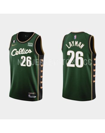 Boston Celtics 26 Jake Layman 2022-23 City Edition Green Men Jersey