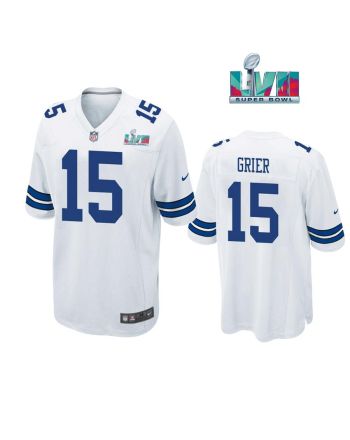 Will Grier 15 Dallas Cowboys Super Bowl LVII Super Bowl LVII White Men Game Jersey