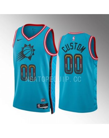 Phoenix Suns Custom 00 2022-23 City Edition Turquoise Jersey Swingman