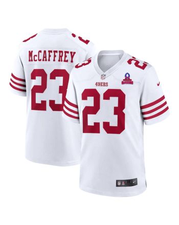 Christian McCaffrey 23 San Francisco 49ers 2024 Pro Bowl Patch Game Men Jersey - White