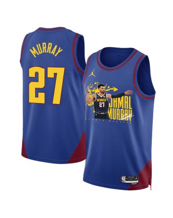 Jamal Murray 27 Denver Nuggets Rising Star 2023 NBA Champions Swingman Jersey - Blue