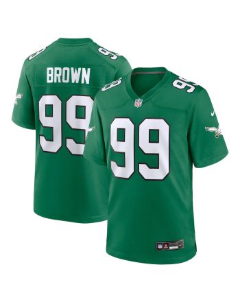 Jerome Brown 99 Philadelphia Eagles Alternate Game Men Jersey - Kelly Green