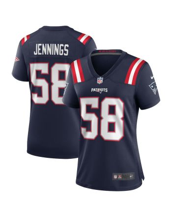 Anfernee Jennings 58 New England Patriots Women Team Game Jersey - Navy