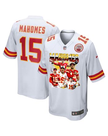 Patrick Mahomes 15 Kansas City Chiefs Arm of Gold Game Jersey - Men, White