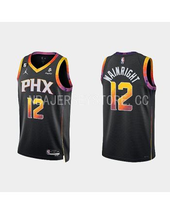 Phoenix Suns 12 Ishmail Wainright 2022-23 Statement Edition Black Men Jersey