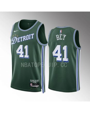 Saddiq Bey 41 2022-23 Detroit Pistons Green City Edition Jersey Swingman